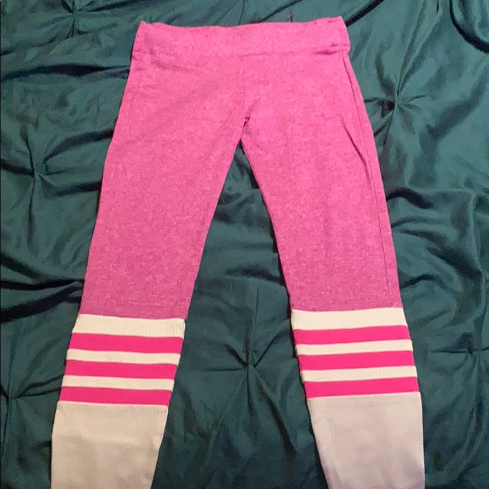 Bombshell Sportswear pink sock leggings